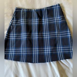 CLASSIC WILFRED MINI SKIRT BLUE PLAID